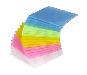 MediaRange Farbige CD Soft Slimcase für 1 Disc (20 Stück) / blau & grün & rot & gelb & weiß