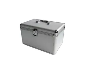 MediaRange Hülle für 120 CDs/DVDs silber / Schloss / 220 x 155 x 180mm