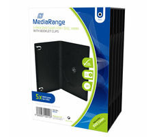 MediaRange DVD-Hülle für 1 Disc schwarz (5 Stück) / 14 mm
