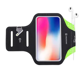 Swissten ARMBAG CASE Tasche für 6" schwarz / Armumfang: bis 38cm