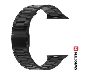 Swissten Metallarmband für Apple Watch 38/40/41 mm schwarz