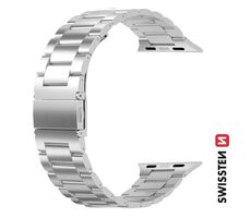 Swissten Metallarmband für Apple Watch 42/44/45/49 mm Silber