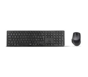 Rapoo 9800M Multi-Mode Dunkelgrau / Kabelloses Tastatur- und Mausset / 2,4 GHz / BT 3.0 und 4.0 / Eingebauter Akku