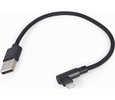 Gembird CC-USB2-AMLML-0.2M schwarz / hell / USB 2.0 / 0,2 m