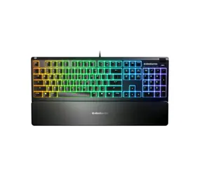 SteelSeries Apex 3 schwarz / Gaming-Tastatur / RGB-Hintergrundbeleuchtung / US-Layout / Nachverkauf