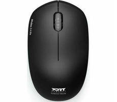 PORT CONNECT Wireless COLLECTION schwarz / kabellose Maus / USB-A 2,4GHz Dongle / 1600 DPI / 1x AA