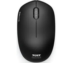 PORT CONNECT Wireless COLLECTION schwarz / kabellose Maus / USB-A 2,4GHz Dongle / 1600 DPI / 1x AA