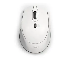 PORT CONNECT SILENT 900714 weiß / kabellose Maus / USB-A 2,4GHz Dongle / 1600 DPI