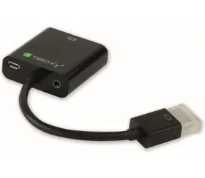 Techly IDATA-HDMI-VGA2AU Reduktion VGA F - HDMI M / einschließlich 3,5 mm