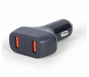 Gembird TA-U2QC3-CAR-01 schwarz / Autoladegerät / 2xUSB 