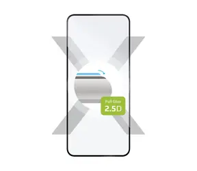 FIXED, vollflächige Displayschutzfolie aus gehärtetem Glas für XIAOMI Redmi Note 11, schwarz / deckt das gesamte Display ab 