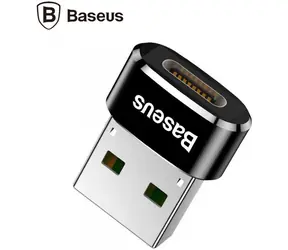 Baseus CAAOTG-01 Adapter USB-A (M) auf USB-C (F) schwarz