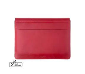 FIXED Oxford-Ledertasche für Apple MacBook Pro 14" rot