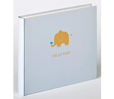 Walther Baby Animal 25x28 blauer Elefant / Album / 50 Seiten