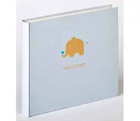 Walther Baby Animal 25x28 blauer Elefant / Album / 50 Seiten