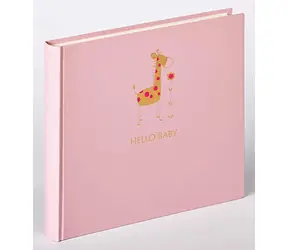 Walther Baby Animal 25x28 rosa Giraffe / Album / 50 Seiten