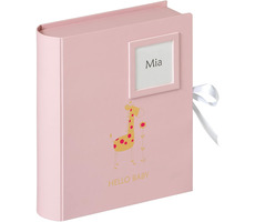 Walther Baby Animal Baby-Foto-Erinnerungsbox, rosa Giraffe 