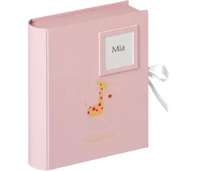 Walther Baby Animal Baby-Foto-Erinnerungsbox, rosa Giraffe 