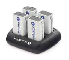 EverActive NC109 / Batterieladegerät / bis zu 4 9V-Batterien 
