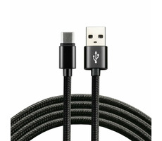 EverActive CBB-1CB / Geflochtenes Datenkabel USB - USB-C / 1m / 3A