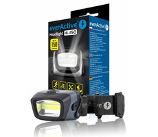 EverActive HL150 / Stirnlampe / COB LED 3W / 150 lm / 3x AAA