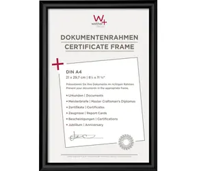 Walther Trendstyle 21x29,7 Kunststoff-Fotorahmen schwarz / DIN A4 