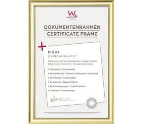 Walther Trendstyle 21x29,7 Kunststoff-Fotorahmen gold / DIN A4 