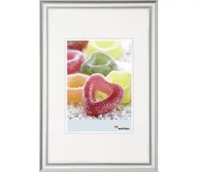 Walther Trendstyle 21x29,7 Kunststoff-Fotorahmen silber / DIN A4 