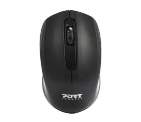 PORT CONNECT Wireless OFFICE schwarz / kabellose Maus / USB 2,4GHz Dongle / 1000 DPI / 2x AAA