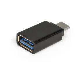 PORT CONNECT Adapter USB-C 3.1 auf USB-A schwarz / 1x USB-C (M) / 1x USB-A (F)