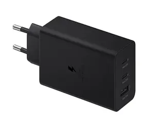 Samsung Power Adapter Trio Netzteil 65W schwarz / 2x USB-C & 1x USB-A / Schnellladung / 65W