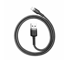 Baseus CALKLF-AG1 Cafule grau-schwarz / Kabel USB-A auf Lightning / 0,5m