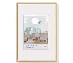 Walther New Lifestyle 10x15 Kunststoff-Fotorahmen gold 
