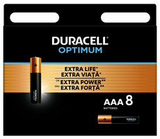 Duracell - Optimum Alkalibatterie Micropencil AAA 8 Stk