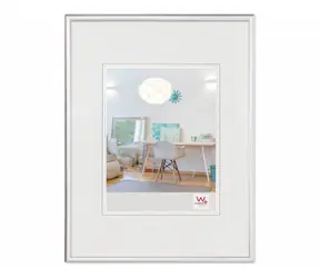 Walther New Lifestyle 18x24 Kunststoff-Fotorahmen silber 