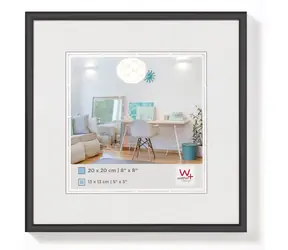 Walther New Lifestyle 20x20 Kunststoff-Fotorahmen schwarz 
