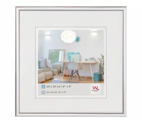 Walther New Lifestyle 20x20 Kunststoff-Fotorahmen silber 