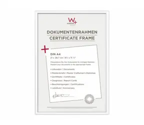 Walther New Lifestyle 21x29,7 Kunststoff-Fotorahmen weiß / DIN A4 
