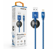 Aligator Premium Datenkabel 2A Lightning blau