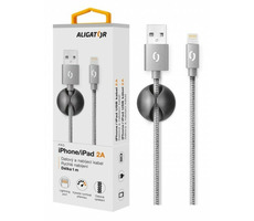 Aligator Premium Datenkabel 2A Blitzgrau
