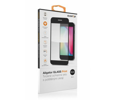 Aligator PRINT Schutzglas für Realme C3 schwarz / vollflächige Verklebung