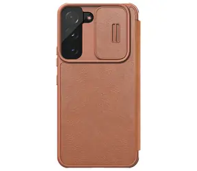 Nillkin Qin Book PRO Hülle für Samsung Galaxy S22+ braun