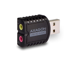 Axagon ADA-17, USB 2.0 - externe HQ MINI-Soundkarte, 96 kHz/24-Bit-Stereo, USB-A-Eingang 