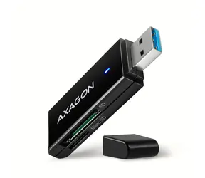 Axagon CRE-S2N, USB-A 3.2 Gen 1 - SUPERSPEED-Kartenleser, 2-Slot & Lun SD/microSD, UHS-I-Unterstützung