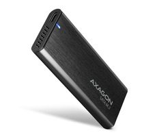 Axagon EEM2-SBC USB-C externe Box für M.2 SATA SSD Laufwerke schwarz / USB-C 3.2 Gen 2 / schraubenlos / Metallgehäuse