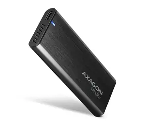 Axagon EEM2-SBC USB-C externe Box für M.2 SATA SSD Laufwerke schwarz / USB-C 3.2 Gen 2 / schraubenlos / Metallgehäuse