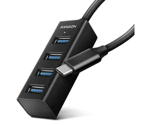 Axagon HUE-M1C, 4X USB 3.2 Gen 1 MINI-Hub, Metall, USB-C-Kabel 20 cm