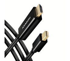 Axagon RVDM-HI14C2, Mini DisplayPort -> HDMI 1.4 Reduzierung / Kabel 1,8 m, 4K/30Hz