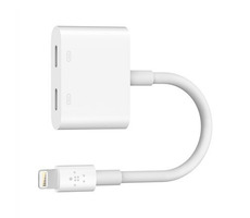 Belkin F8J198btWHT Beleuchtung Audio + Ladeadapter weiß / 2x USB-C / Beleuchtung / 12 cm