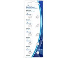 MediaRange Premium Alkalibatterien Knopfzellen AG1 / LR621 / 1,5V / 10 Stk